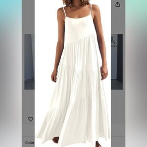 ANRABESS Women’s Summer Casual Loose Sleeveless Spaghetti Strap dress